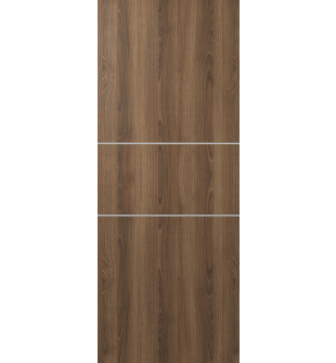 DOOR SLAB OPTIMA 2H PECAN NUTWOOD 42" X 96" X 1 3/4" SOLID CORE