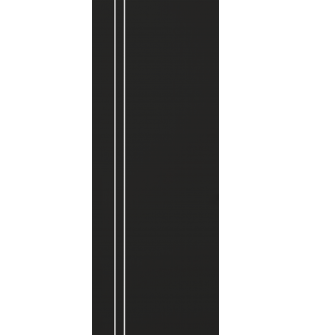 DOOR SLAB OPTIMA 2V BLACK MATTE 42" X 96" X 1 3/4" SOLID CORE