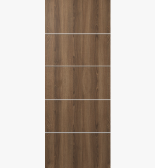 DOOR SLAB OPTIMA 4H PECAN NUTWOOD 30" X 80" X 1 3/4" SOLID CORE