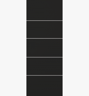 DOOR SLAB OPTIMA 4H BLACK MATTE 28" X 92 1/2" X 1 3/4" SOLID CORE