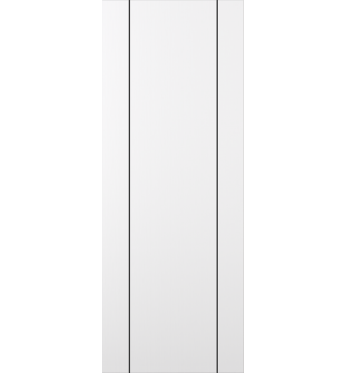 DOOR SLAB PALLADIO 2U BLACK BIANCO NOBLE 30" X 80" X 1 9/16" SOLID CORE