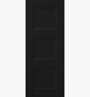 DOOR SLAB OXFORD DUO 07 2RN BLACK MATTE 24" X 84" X 1 3/4"