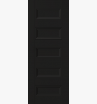 DOOR SLAB OXFORD DUO 07 4R BLACK MATTE 18" X 80" X 1 3/4"