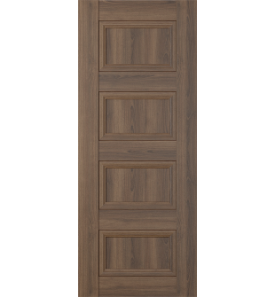 DOOR SLAB OXFORD DUO 07 3R PECAN NUTWOOD 28" X 84" X 1 3/4"