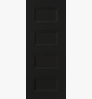 DOOR SLAB OXFORD DUO 07 3R BLACK MATTE 30" X 92 1/2" X 1 3/4"