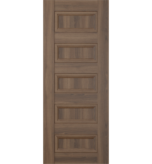 DOOR SLAB OXFORD DUO 07 4R PECAN NUTWOOD 32" X 92 1/2" X 1 3/4"