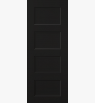 DOOR SLAB OXFORD UNO 07 3R BLACK MATTE 36" X 96" X 1 3/4"