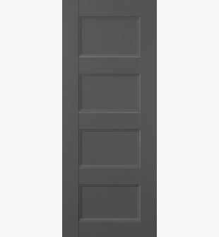 DOOR SLAB OXFORD UNO 07 3R GRAY MATTE 36" X 80" X 1 3/4"