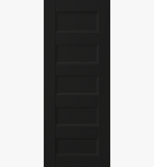 DOOR SLAB OXFORD UNO 07 4R BLACK MATTE 24" X 84" X 1 3/4"