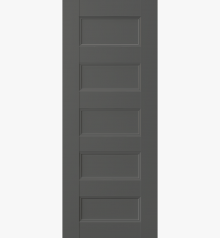 DOOR SLAB OXFORD UNO 07 4R GRAY MATTE 36" X 80" X 1 3/4"