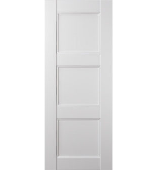 DOOR SLAB OXFORD UNO 07 2RN SNOW WHITE 18" X 80" X 1 3/4"
