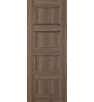 DOOR SLAB OXFORD UNO 07 3R PECAN NUTWOOD 30" X 92 1/2" X 1 3/4"