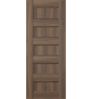 DOOR SLAB OXFORD UNO 07 4R PECAN NUTWOOD 32" X 84" X 1 3/4"