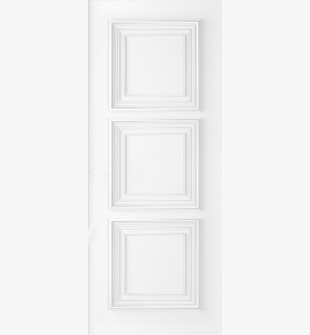 DOOR SLAB PALAZZO 3 POLAR WHITE 24" X 84" X 1 3/4" SOLID CORE