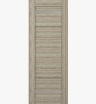 DOOR SLAB PERLA VETRO SHAMBOR 18" X 92 1/2" X 1 3/4" FROSTED GLASS