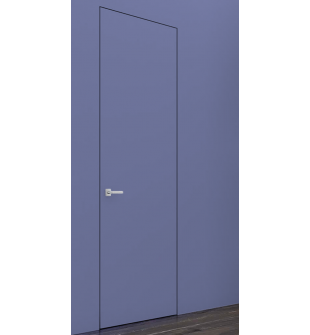 RTA DOOR SLAB EXAMPLE FLUSH LVL PRIMED DOOR FOR PAINTING IN PLAIN BLUE 36" X 108" X 1 3/4"
