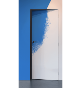 RTA DOOR SLAB EXAMPLE FLUSH LVL PRIMED DOOR FOR PAINTING IN BLUE 36" X 108" X 1 3/4"