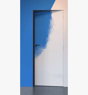 RTA DOOR SLAB EXAMPLE FOR PAINTING IN BLUE 30" X 96" X 1 3/4"