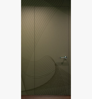 RTA DOOR SLAB EXAMPLE FOR WALLPAPERING WITH FLORAL DESIGN 28" X 96" X 1 3/4"