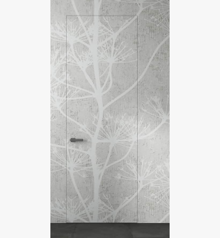 RTA DOOR SLAB EXAMPLE FOR WALLPAPERING WITH TREE BRANCH DESIGN 28" X 84" X 1 3/4"
