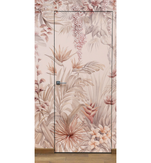 DOOR SLAB EXAMPLE FLUSH LVL PRIMED DOOR FOR WALLPAPERING WITH GEOMETRIC WAVES 36" X 108" X 1 3/4"