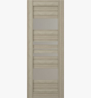 DOOR SLAB ROMI VETRO SHAMBOR 18" X 80" X 1 3/4" FROSTED GLASS