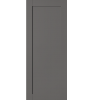 DOOR SLAB SHAKER 1 PANEL GRAY MATTE 24" X 84" X 1 3/4"