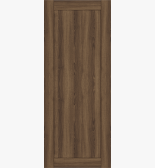 DOOR SLAB SHAKER 1 PANEL PECAN NUTWOOD 28" X 80" X 1 3/4"