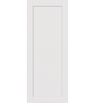 DOOR SLAB SHAKER 1 PANEL SNOW WHITE 18" X 80" X 1 3/4"
