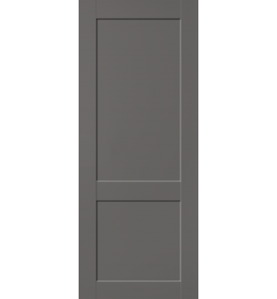 DOOR SLAB SHAKER 2 PANEL GRAY MATTE 24" X 80" X 1 3/4"