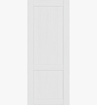 DOOR SLAB SHAKER 2 PANEL BIANCO NOBLE 30" X 92 1/2" X 1 3/4"