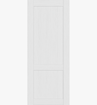 DOOR SLAB SHAKER 2 PANEL BIANCO NOBLE 28" X 84" X 1 9/16"