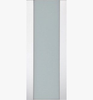 DOOR SLAB SMART PRO H3G VETRO POLAR WHITE 30" X 80" X 1 3/4" TEMPERED FROSTED GLASS