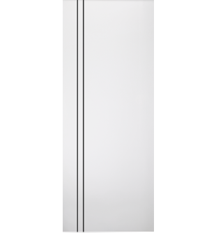 DOOR SLAB SMART PRO 2V BLACK POLAR WHITE 30" X 84" X 1 3/4" SOLID CORE