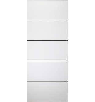 DOOR SLAB SMART PRO 4H BLACK POLAR WHITE 30" X 80" X 1 3/4" SOLID CORE