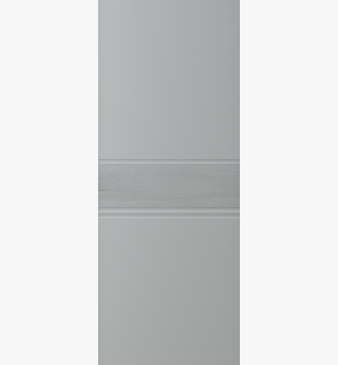 DOOR SLAB TWINWOOD 2 LIGHT GREY 32" X 84" X 1 3/4" SOLID CORE