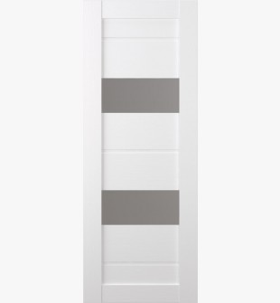 DOOR SLAB VITA VETRO BIANCO NOBLE 30" X 96" X 1 9/16" FROSTED GLASS