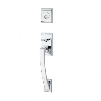 EMTEK ARES DOUBLE CYLINDER KEYD 4827 POLISHED CHROME US26
