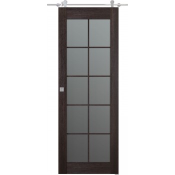 Avon 10 Lite Vetro Veralinga Oak Barn doors