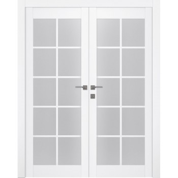 Palladio 10 Lite Vetro Bianco Noble Double doors