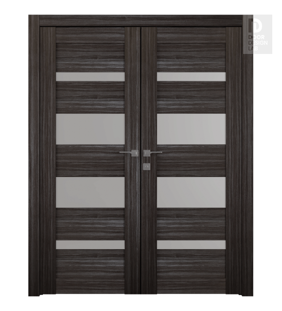 Mirella Vetro Gray Oak Double doors