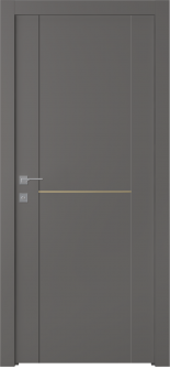 Avon 01 1H Gold Gray Matte Hinged doors