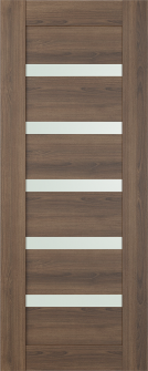 DOOR SLAB AVON 07-04 VETRO PECAN NUTWOOD 28" X 92 1/2" X 1 3/4"