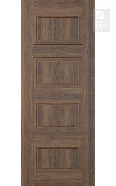 Modern Interior DOOR SLAB OXFORD DUO 07 3R PECAN NUTWOOD 18" X 92 1/2" X 1 3/4"