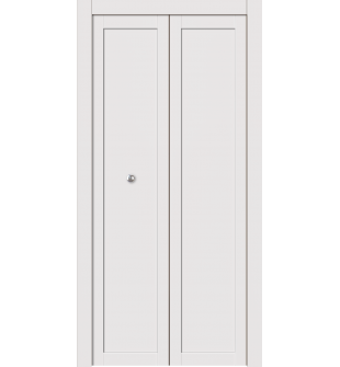 Shaker 1 Panel Snow White Bi-folding doors