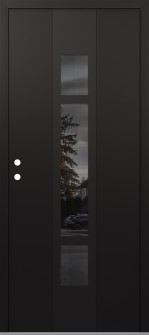 DIAMOND A9 36" X 80" BLACK/BLACK MIRRORED GLASS PANEL BLACK RHI