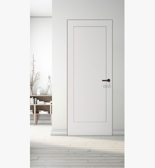Shaker 1 Panel Primed Frameless