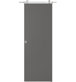 Optima Gray Matte Barn doors