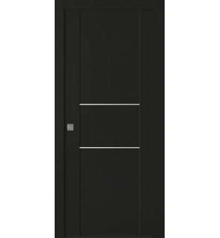 Avon 01 2H Black Matte Pocket doors