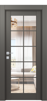 Avon 10 Lite Clear Gray Matte Single Doors